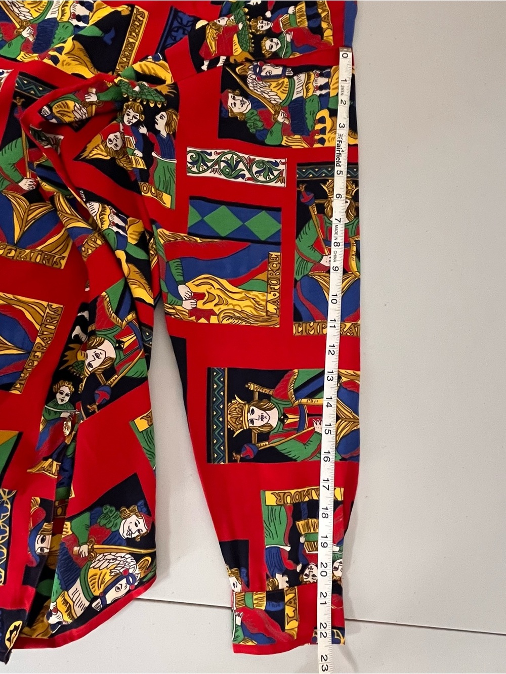 Vintage Vittadini Sport Tarot Button Down Shirt Long Sleeve Maximalist Sz M Bold - Picture 11 of 11